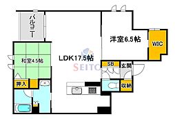 メゾンオリーブ 2LDKの間取図画像