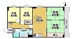 曽根ハイツ 4DKの間取図画像