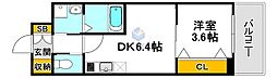 ケイズスクエアエサカ 1DKの間取図画像