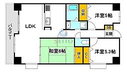 アビタシオン橋本2 3LDKの間取図画像