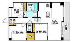アンビエラ桃山台 3LDKの間取図画像