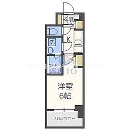 COMFORIA江坂広芝町 1Kの間取図画像