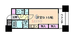 フォレステージュ江坂垂水町 ワンルームの間取図画像