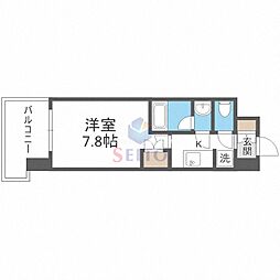 PARKFLATSESAKA 1Kの間取図画像
