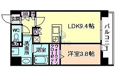 Urbanex江坂広芝 1LDKの間取図画像