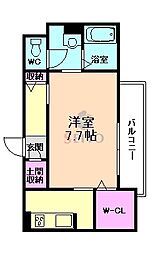 シャーメゾンルミナス 1Kの間取図画像