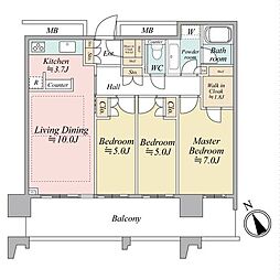 間取図画像 3LDK