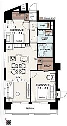 レーベンハイム大塚 2LDKの間取図画像