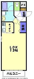 すずらんレジデンス7 1Kの間取図画像