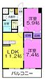 フォレストY&M雀宮A2階6.0万円