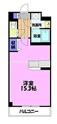S-FORT宇都宮南大通り ワンルームの間取図画像