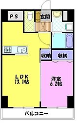 ベラルーチェA 1LDKの間取図画像