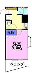 レジデンスTOYOUKE大寛 1Kの間取図画像