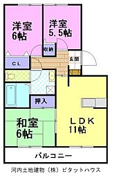 間取図画像 3LDK