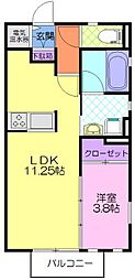 間取図画像 1LDK