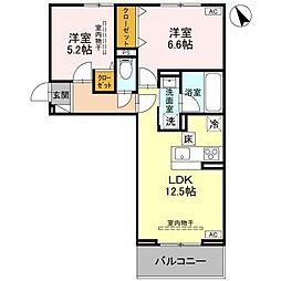 間取図画像 2LDK