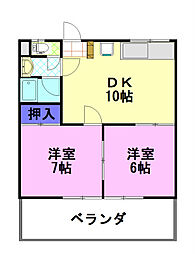 間取図画像 2LDK