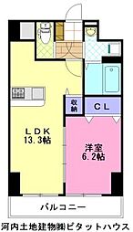 アマルフィーノ 1LDKの間取図画像