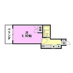 エクセレンスYK 1Kの間取図画像