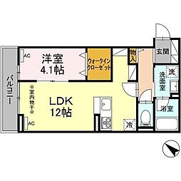 VISTA 1LDKの間取図画像
