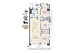 サニークレスト湘南八景5 3LDKの間取図画像