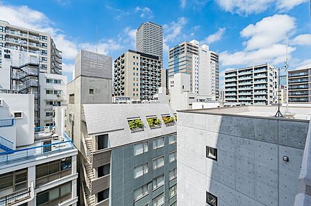 南西側バルコニーからの眺望(将来的に保証されるものではございません)