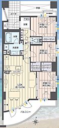シーサイドコート湘南海岸公園 3LDKの間取図画像