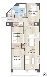 間取図画像 3LDK