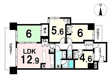 4LDK 間取り