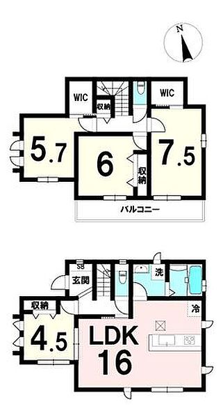 間取りを拡大表示