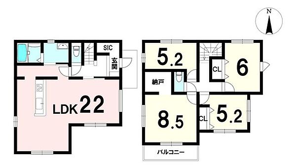 間取りを拡大表示
