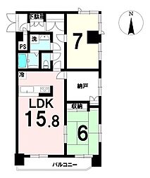 間取図画像 2SLDK