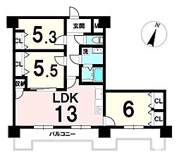 間取図画像 3LDK