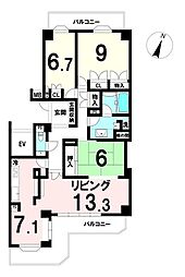 間取図画像 3LDK