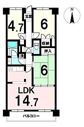 間取図画像 3LDK