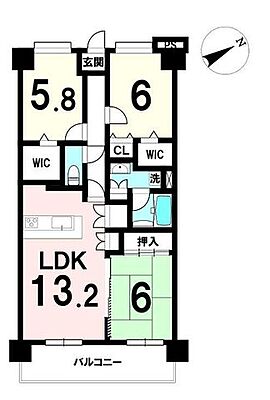 間取り ライオンズマンション一高前第3 4階/-