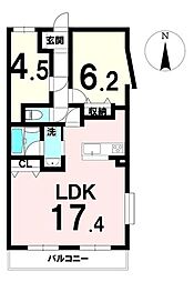 NICEURBAN東照宮 2LDKの間取図画像
