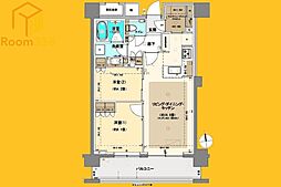 パークホームズ東中野 2階2LDKの間取り