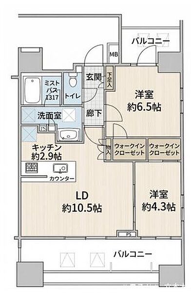 間取りを拡大表示
