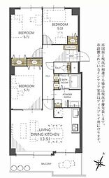 間取図画像 3LDK
