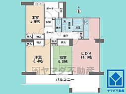 間取図画像 3LDK