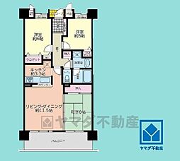 西宮マリナパークシティ・花のまちマリナヴィラ 3LDKの間取り