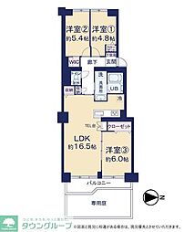 間取図画像 3LDK