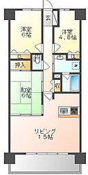 ライオンズマンション上中野 3LDKの間取図画像