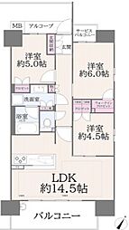 間取図画像 3LDK