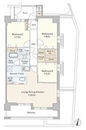 間取図画像 3LDK