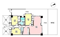 ダイアパレス白鳥公園西 3LDKの間取り