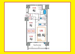 インプレスト南千住南千住駅徒歩9分。軽快フットワーク。 3LDKの間取り