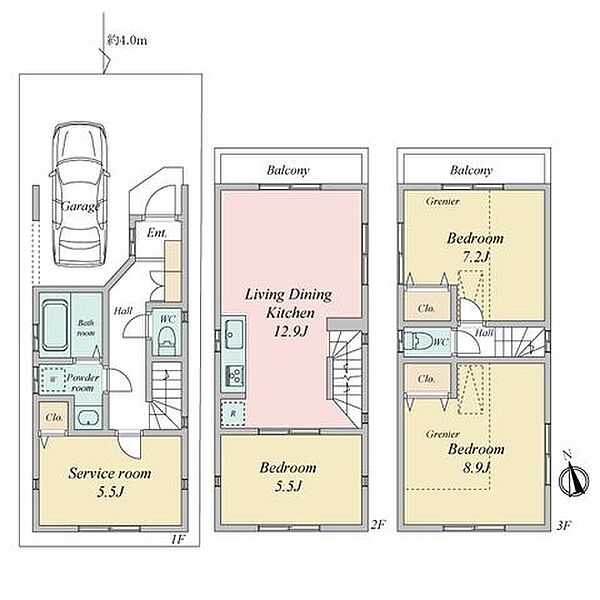 間取りを拡大表示