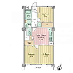 間取図画像 3LDK